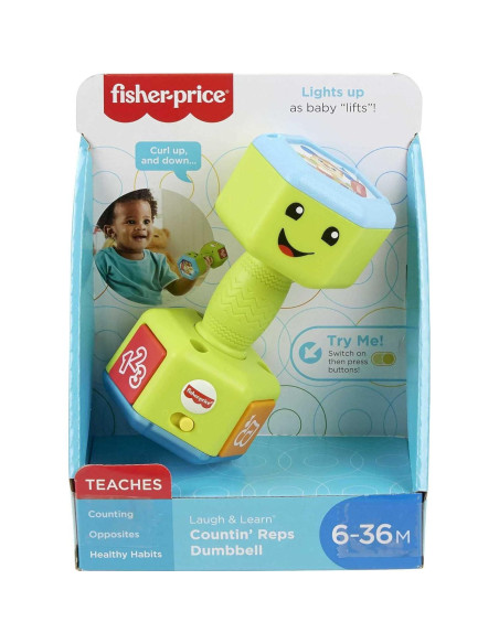 Juguete para Bebés Fisher-Price Mancuernas Musicales Juguete para Bebés Fisher-Price Mancuernas Musicales