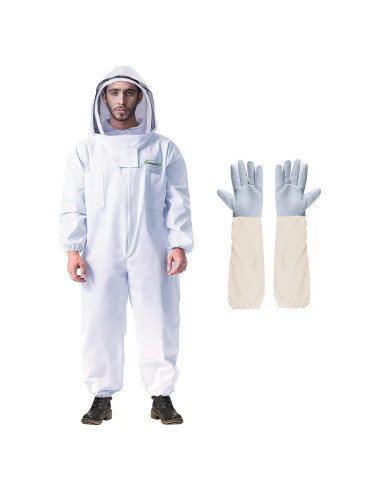 Traje de Apicultor LONGADS XXL con Guantes y Capucha