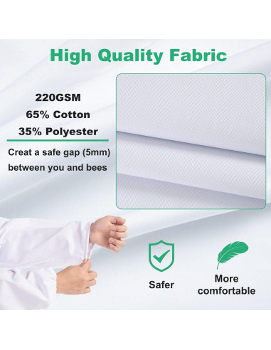 Traje de Apicultor LONGADS XXL con Guantes y Capucha