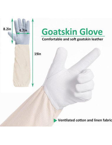 Traje de Apicultor LONGADS XXL con Guantes y Capucha