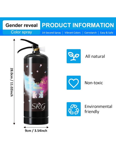 Extintor de Revelación de Género SRG Giant Azul 0.73 kg