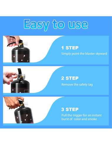 Extintor de Revelación de Género SRG Giant Azul 0.73 kg