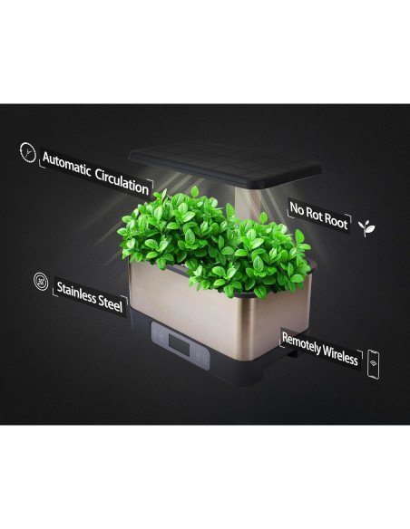 Sistema Hidropónico Homeleafy 8-Pods Jardín Interior LED