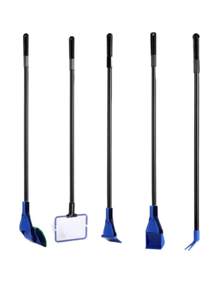 Kit de limpieza para acuarios GreenJoy - 5 en 1 y sifón