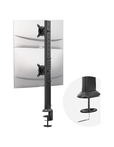 Soporte Doble para Monitores Hemudu HD04B-002 13-34" Negro