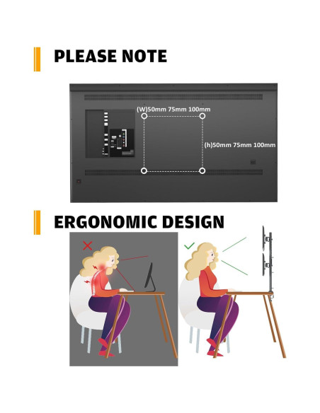 Soporte Doble para Monitores Hemudu HD04B-002 13-34" Negro