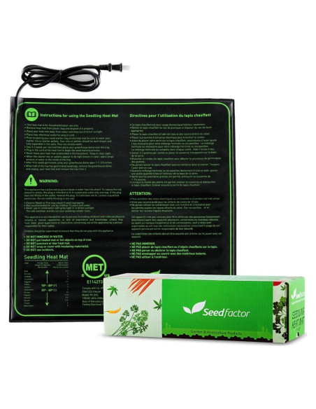 Alfombrilla Térmica Seedfactor 50,8x50,8 cm para Plántulas
