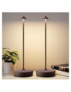 Lámpara de Mesa Inalámbrica YIBEN 2Pack LED 6000mAh