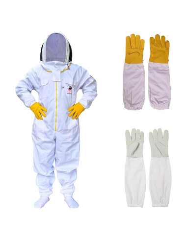 Traje de Apicultura American Bee Algodón Mediano A Prueba Picaduras
