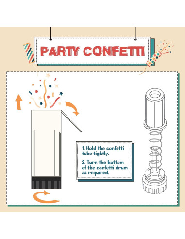 Confeti de Revelación de Género 8 PCS LEFUBABY Rosa y Azul