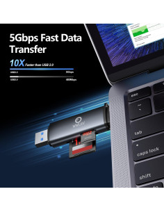 Lector de Tarjetas SD USB-C WWLSV 2 en 1 Alta Velocidad 2