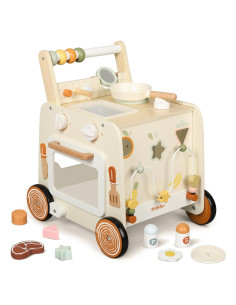 Andador de Madera Pithfor 3 en 1 con Cocina y Actividades