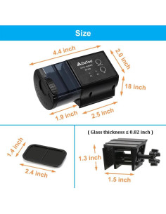 Alimentador Automático de Peces DaToo DT-638 - Acuario Pequeño 2