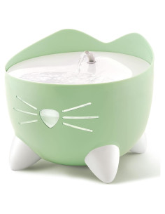 Fuente de Agua Catit PIXI Verde con Triple Filtro y LED