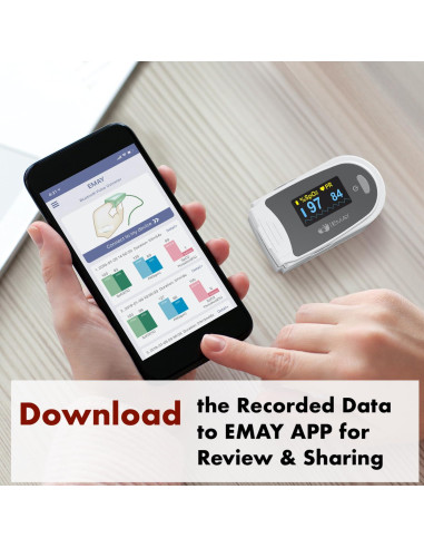 Monitor de Oxígeno EMAY EMO-80 con Grabación y App