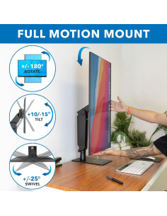 Soporte de Monitor Mount-It! Ajustable 17" a 32" Negro 2
