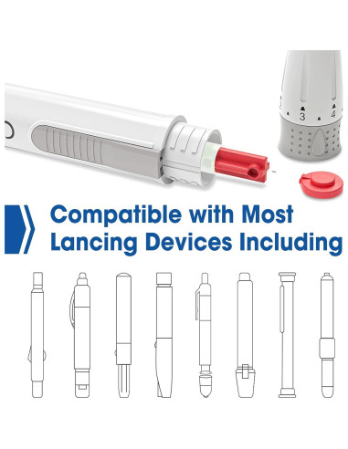 Lancetas Estériles AZEN 650 Pcs 30G para Diabetes