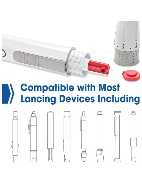 Lancetas Estériles AZEN 650 Pcs 30G para Diabetes