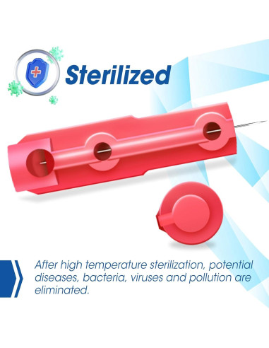 Lancetas Estériles AZEN 650 Pcs 30G para Diabetes