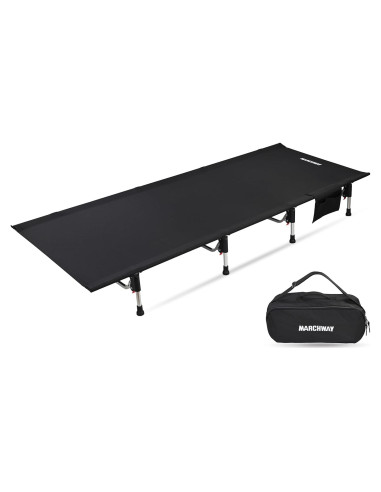 Cama Plegable MARCHWAY para Camping 2,95 kg Negra