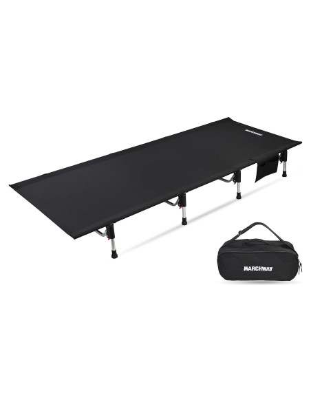 Cama Plegable MARCHWAY para Camping 2,95 kg Negra Cama Plegable MARCHWAY para Camping 2,95 kg Negra
