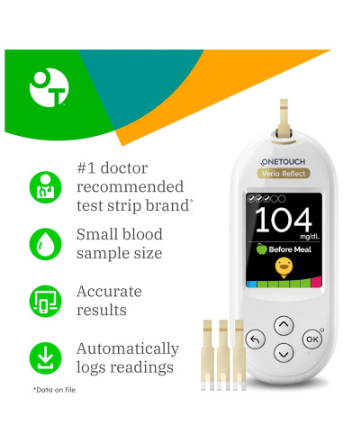 Tiras de Prueba OneTouch Verio - 90 Tiras para Diabetes
