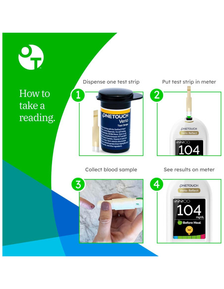 Tiras de Prueba OneTouch Verio - 90 Tiras para Diabetes