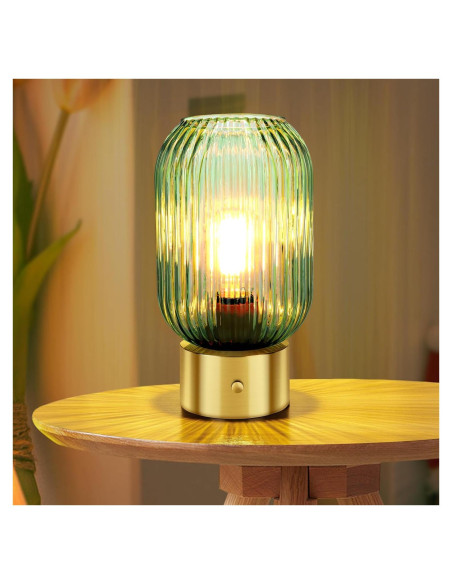 Lámpara de Mesa Recargable LEDIKON Vintage Dimmable 3 Niveles