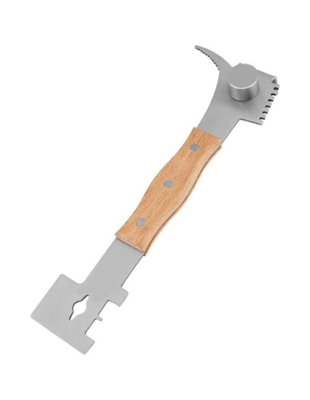 AukBeeFun Herramienta de Colmena 7 en 1 Acero Inoxidable