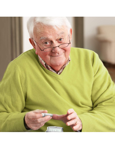 Dispositivo de Punción AUVON con 100 Lancetas y Ajuste de Profundidad