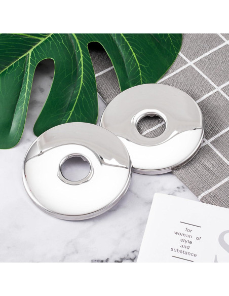 Paquete de 2 Flanges de Brazo de Ducha Isslly 8 cm Acero Inoxidable