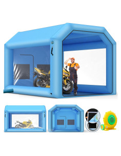 Cabina de Pintura Inflable LVAOSTT 3x2.5x2.5m con Soplador 550W