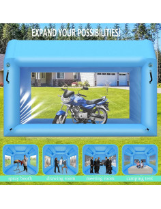 Cabina de Pintura Inflable LVAOSTT 3x2.5x2.5m con Soplador 550W 2