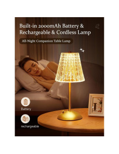 Lámpara Inalámbrica ONEFIRE 2000mAh Táctil 3 Colores 2