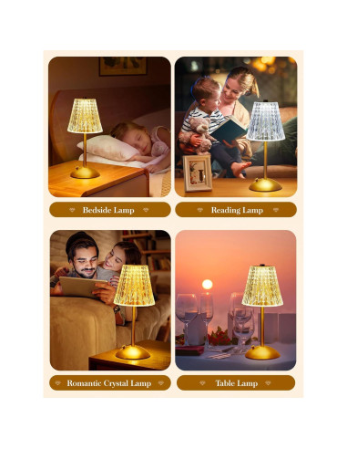 Lámpara Inalámbrica ONEFIRE 2000mAh Táctil 3 Colores