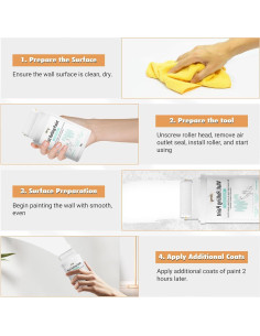 Pintura Blanca para Reparación de Paredes Verny - 16g 2