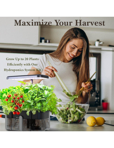 Kit Hidropónico Dewilde con Luz LED y Nutrientes 1,84 kg