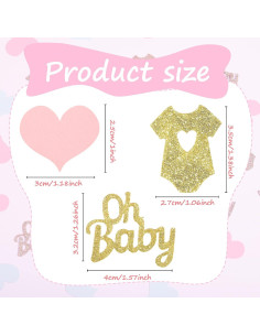 240 Piezas Confeti de Revelación de Género Sumind 2