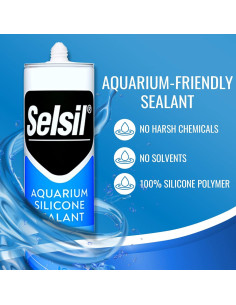 Sellador de Silicona Selsil para Acuarios - 300 g, Alta Elasticidad 2