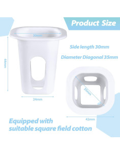 Kit Hidropónico Hoolerry 100 Piezas Cestas y Esponjas 2