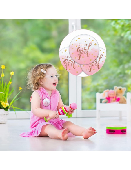 80 Piezas Pines de Botón Acuarela Revelación de Género 3.8 cm