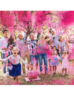 Cañón de Confeti Biodegradable BabyBreeze 4 Rosas 15 pies 2