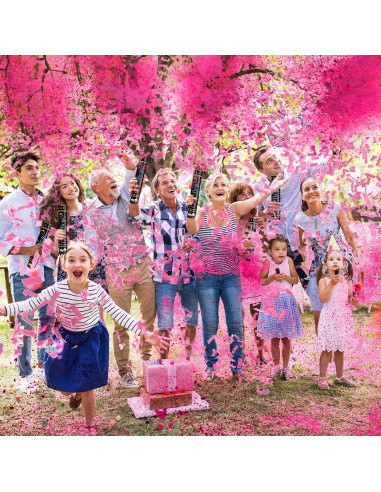 Cañón de Confeti Biodegradable BabyBreeze 4 Rosas 15 pies