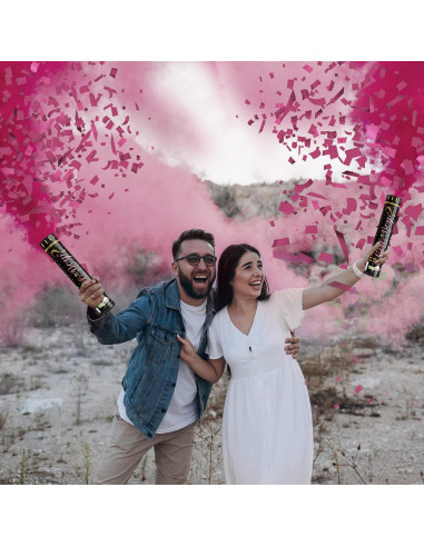 Cañón de Confeti Biodegradable BabyBreeze 4 Rosas 15 pies