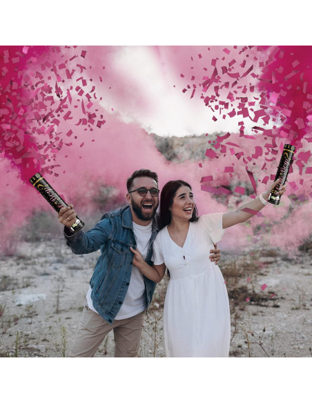 Cañón de Confeti Biodegradable BabyBreeze 4 Rosas 15 pies