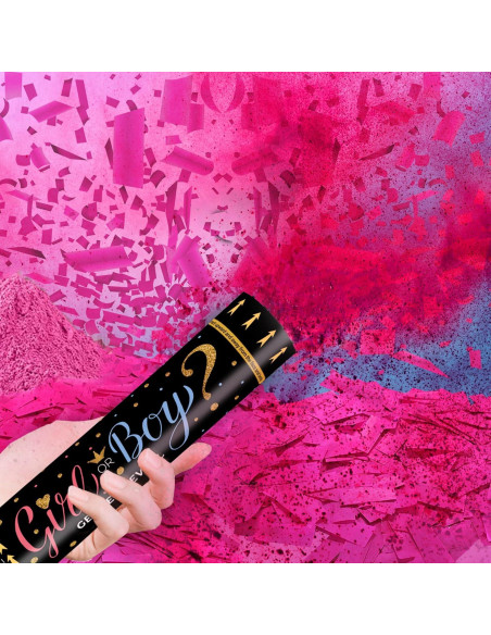 Cañón de Confeti Biodegradable BabyBreeze 4 Rosas 15 pies