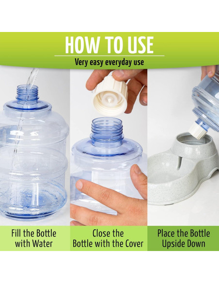 Dispensador de Agua ZONETECH 3.7L para Gatos y Perros Dispensador de Agua ZONETECH 3.7L para Gatos y Perros