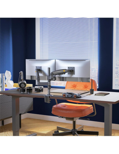 Soporte Doble Monitor NB North Bayou H180-G 2 Pantallas 27"