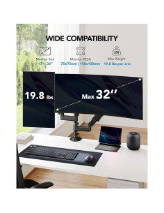 Soporte Doble para Monitor HUANUO 17-32" Ajustable Ergonómico 2