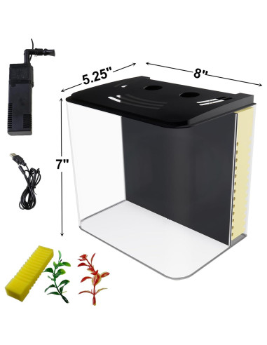 Acuario AQUANEAT 4.5 Litros con Luz LED y Filtro